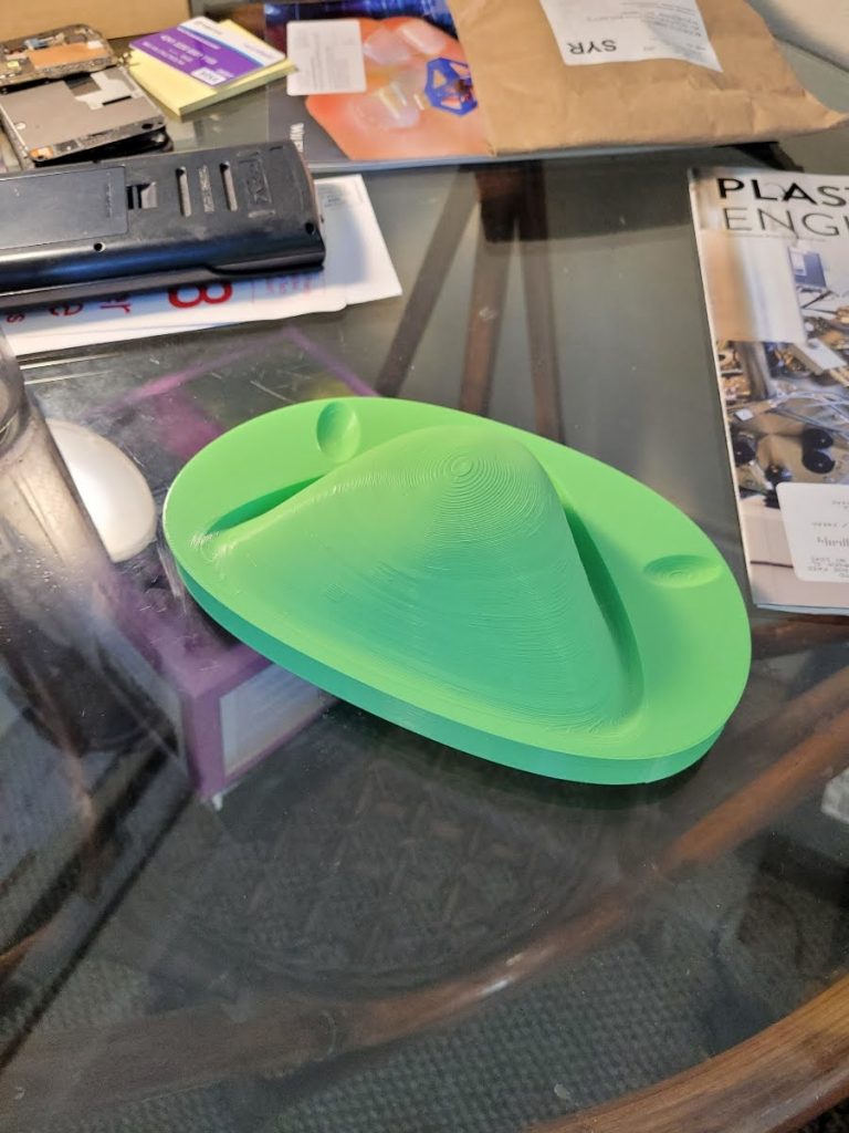 Green 3D printed mold for vacuum forming process
